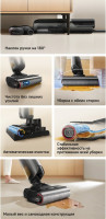 Вертикальный моющий пылесос Trouver Wet and Dry Vacuum K10 Flex Reach HMH20A (евровилка, черный)