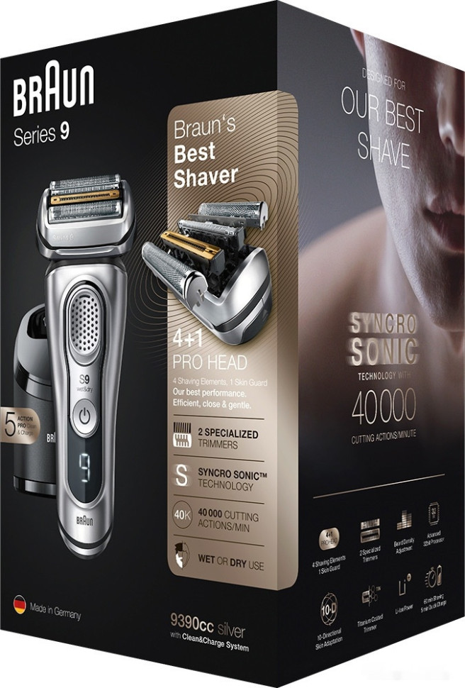Электробритва мужская Braun Series 9 9390cc