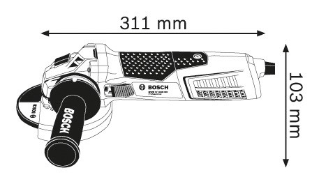 Угловая шлифмашина Bosch GWS 17-125 CIE