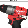 Дрель-шуруповерт Milwaukee M12 FUEL M12FDD2-202X 4933479873 (с 2-мя АКБ 2 Ач, кейс)