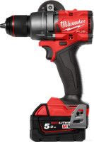 Дрель-шуруповерт Milwaukee M18 FUEL M18FDD3-502X 4933479863 (с 2-мя АКБ 5 Ач, кейс)