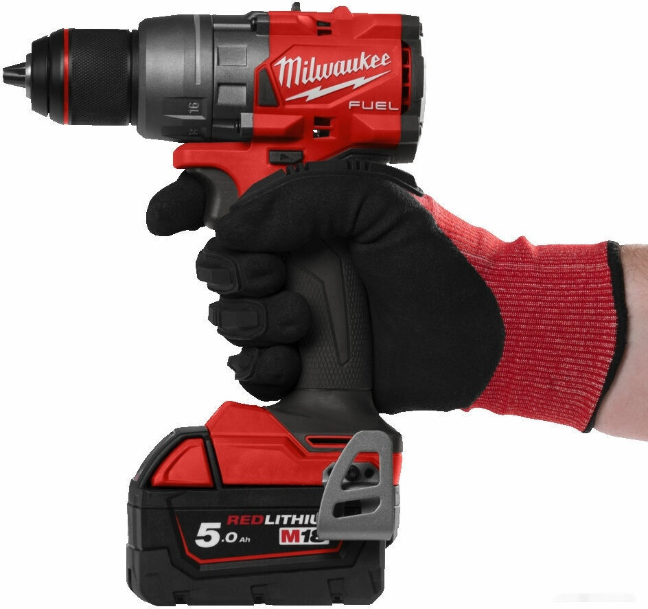 Дрель-шуруповерт Milwaukee M18 FUEL M18FDD3-502X 4933479863 (с 2-мя АКБ 5 Ач, кейс)