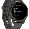 Умные часы Garmin Venu 2S (сланцевая нержавеющая сталь/черный)