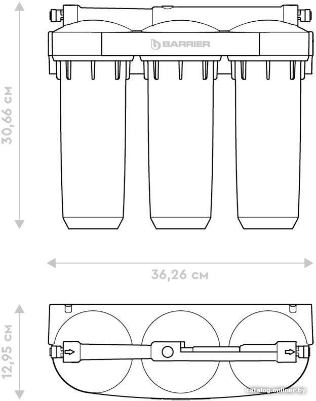 Стационарная система "под мойкой" Барьер Профи Жесткость Х2