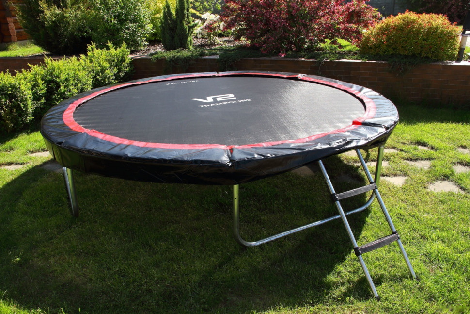 Батут V2 Trampoline Redline 10FT 312 см (с внешней сеткой и лестницей)