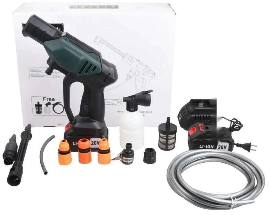 Мойка высокого давления Zitrek ZKHP 20 Li (с 2-мя АКБ)