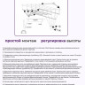 Сушилка для белья Comfort Alumin Group Потолочная 5 прутьев Black Diamond 200 см (алюминий)