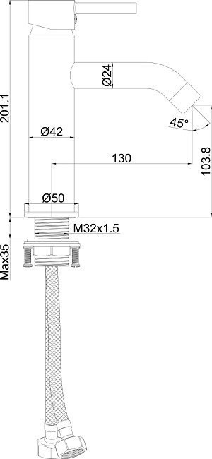Смеситель Maxonor Pure Life PL1087-6