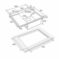 Кухонная мойка Paulmark PM225951-BSL