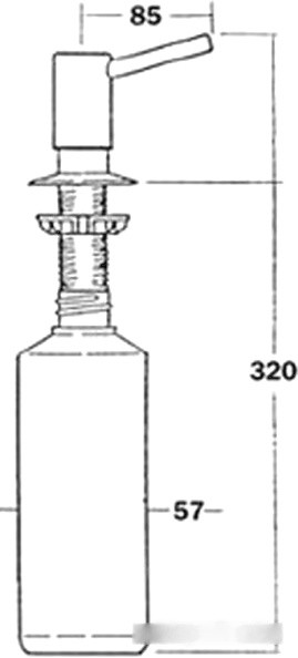 Дозатор для жидкого мыла Elleci ADI02300