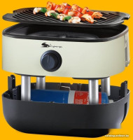 Портативный газовый гриль SAHARA Mini BBQ (черный)