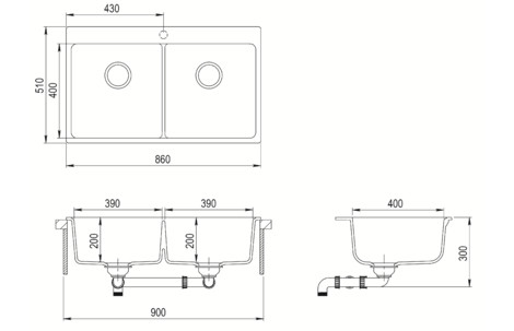 Кухонная мойка AquaSanita Magna SQM 200 111 AW silica