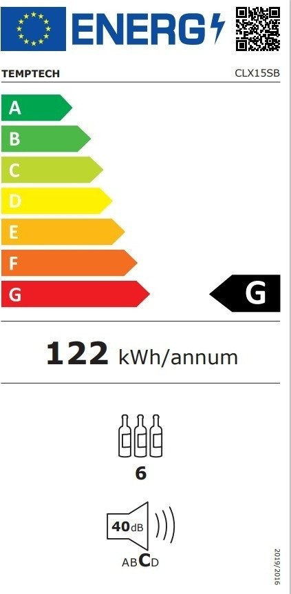Винный шкаф Temptech CLX15SB