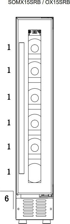 Винный шкаф Temptech CLX15SB