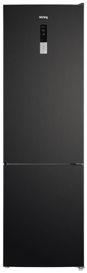 Холодильник с морозильником Korting KNFC 62370 XN
