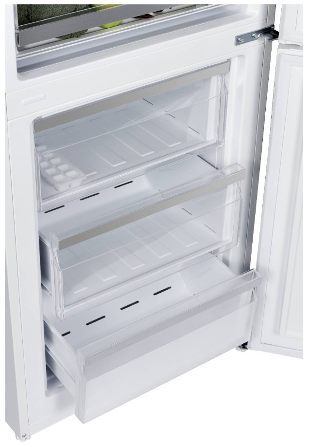 Холодильник с морозильником Korting KNFC 62370 XN