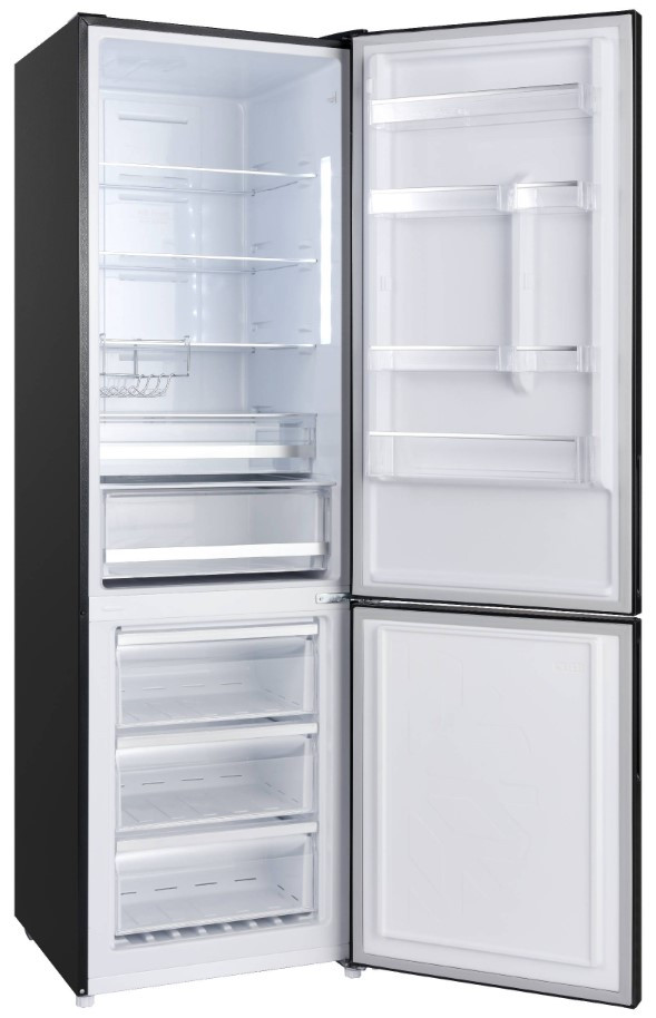 Холодильник с морозильником Korting KNFC 62370 XN