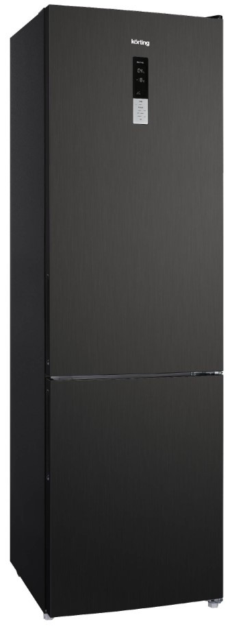Холодильник с морозильником Korting KNFC 62370 XN